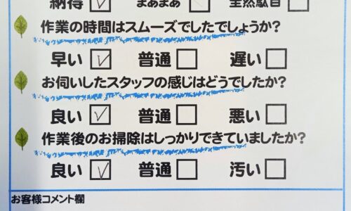 富士市三ツ沢　洗面水漏れ