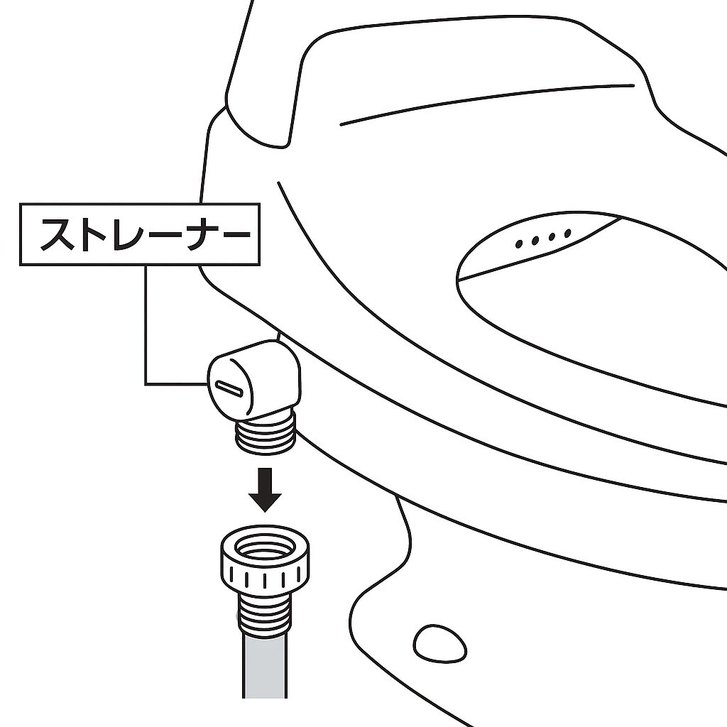 温水洗浄便座ストレーナー