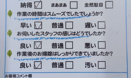 葵区田町　トイレ水漏れ