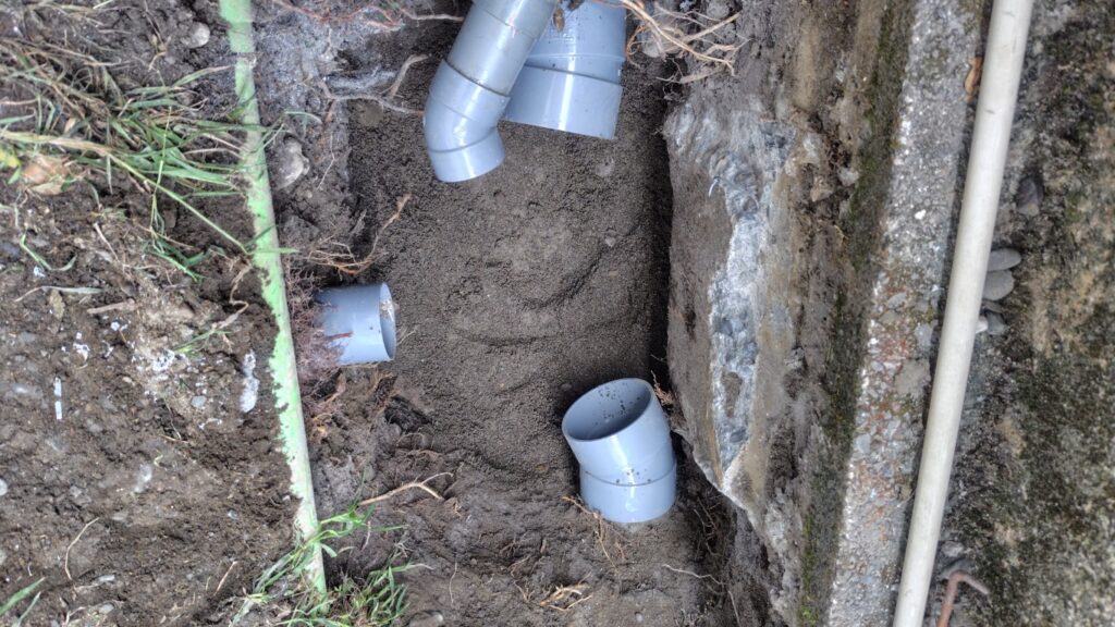 排水マス解体後