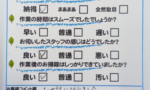 清水区宮加三　小便器の水が止まらない