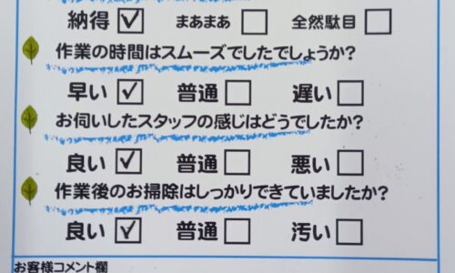 清水町柿田　台所つまり