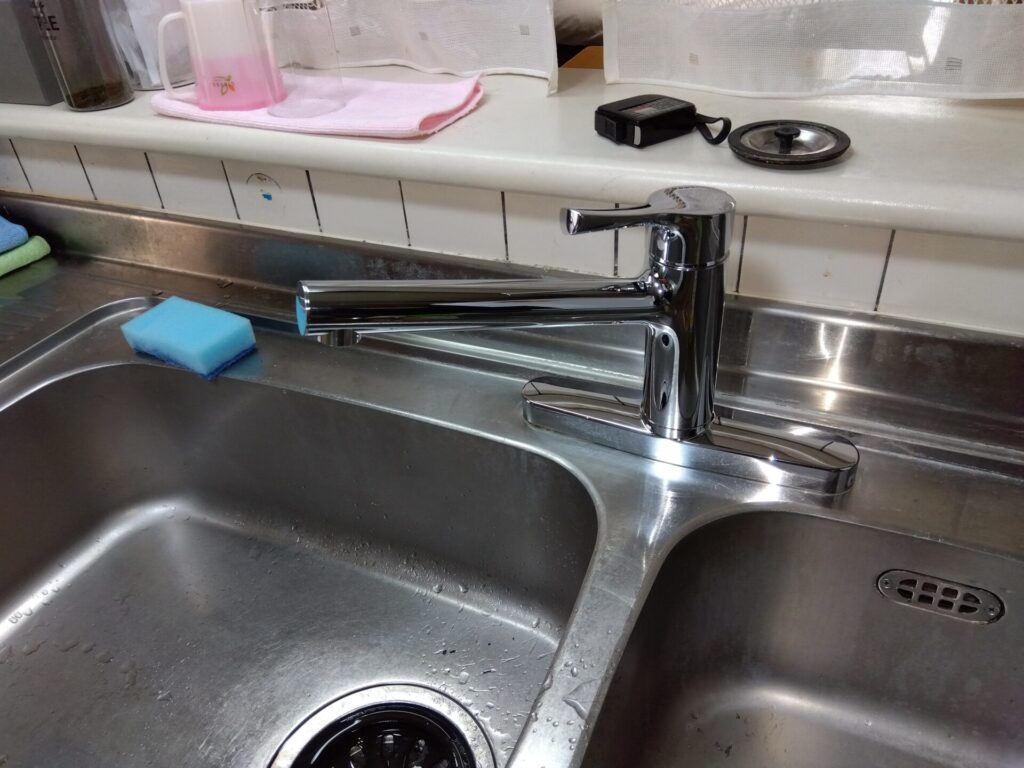 キッチン水栓交換後